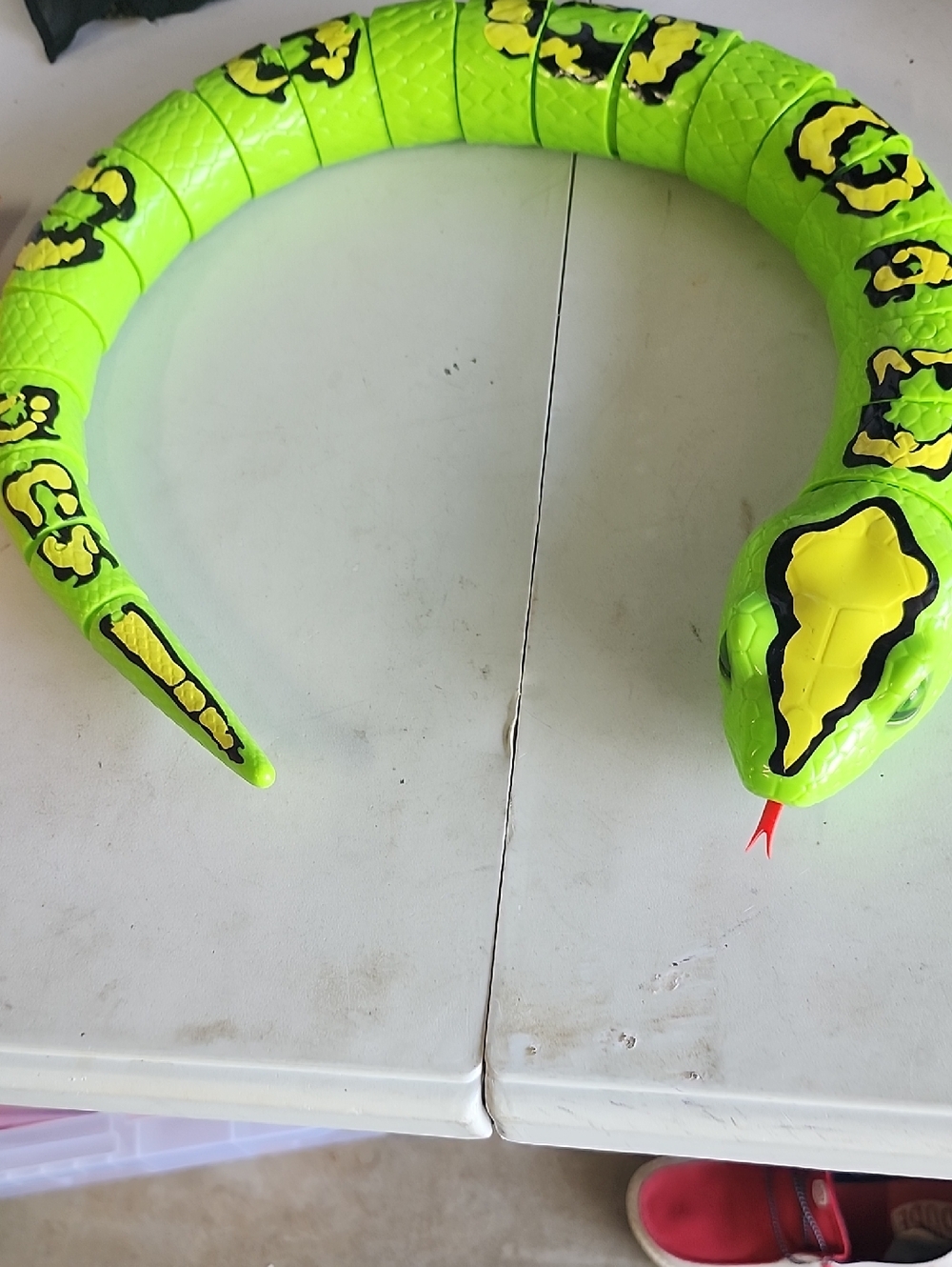 Neon Lime Flexible Snake Toy